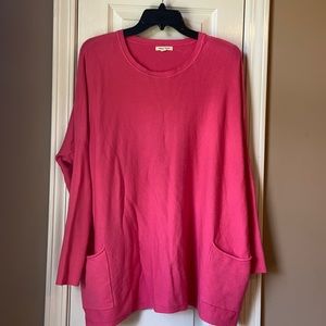 Pink lightweight Tunic Sweater